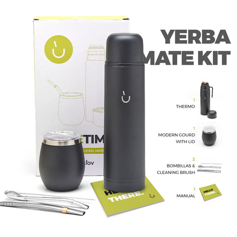 BALIBETOV thermal flask close-up showing insulated lid and leak protection