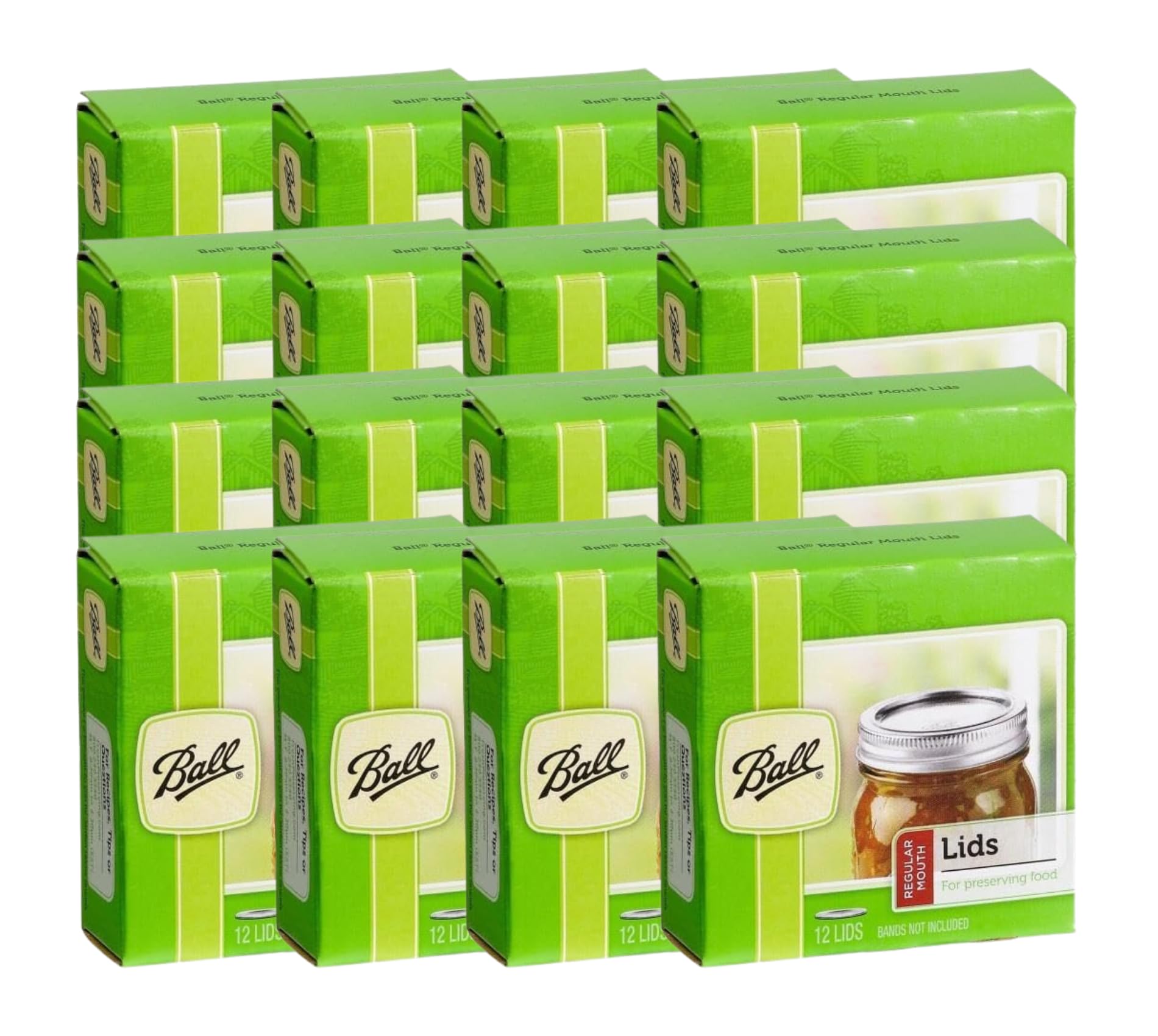 Ball regular-mouth front packaging showing quantity and brand benefit