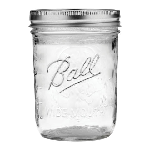 Ball top view of wide-mouth jar showing easy filling benefit