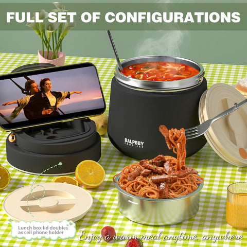 BALPBBY jar filled with hot soup showing temperature retention and serving readiness