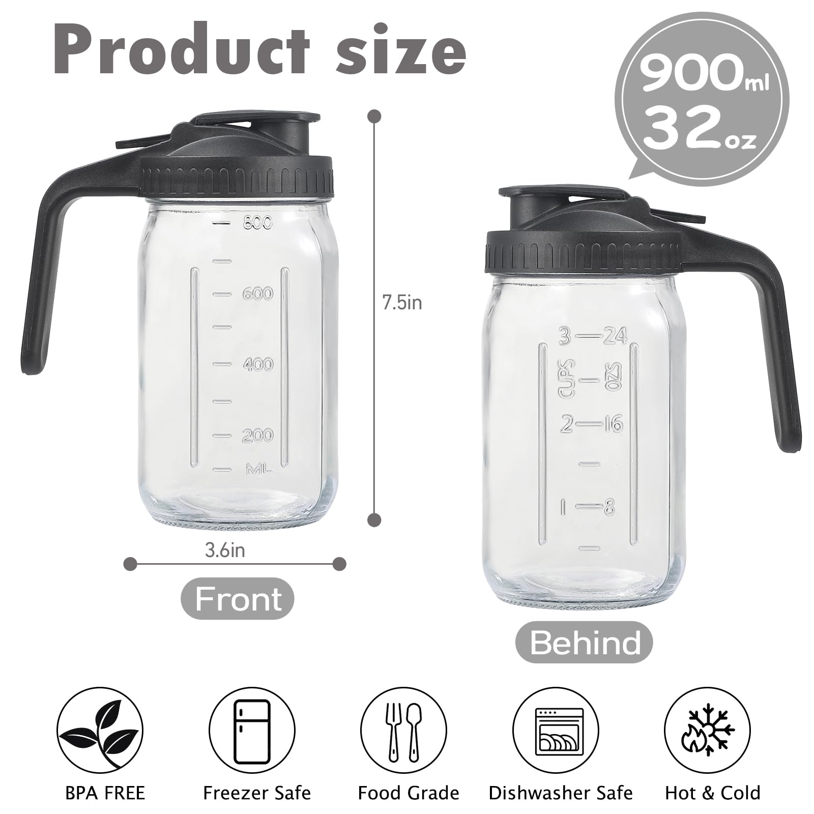 Balter-D close-up of V-shaped pour spout for precise, drip-free pouring