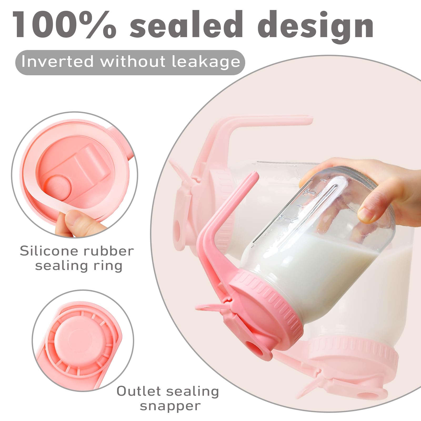 Balter-D lid interior showing dual silicone seals for reliable leak protection