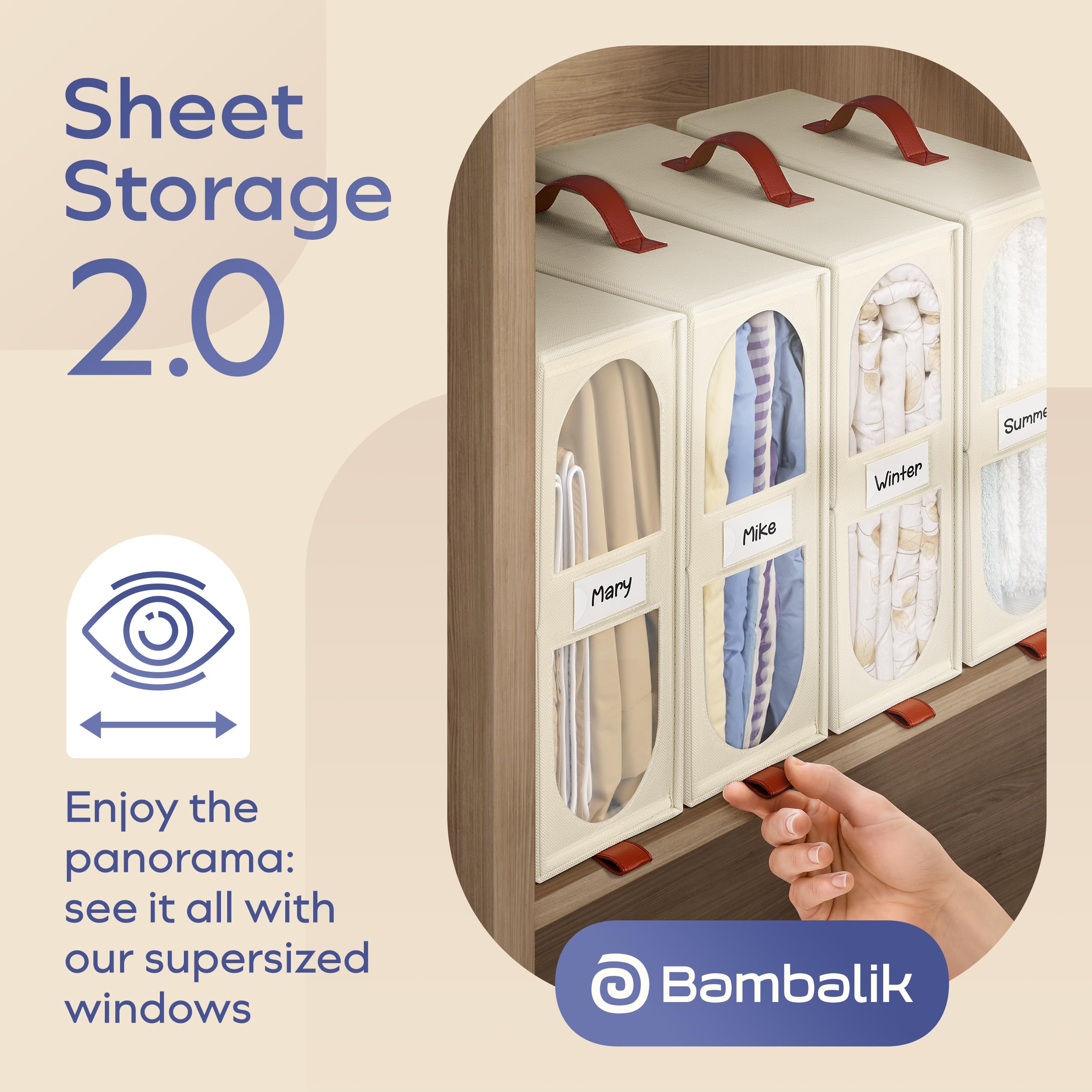 BAMBALIK close-up of large transparent window for fast content recognition