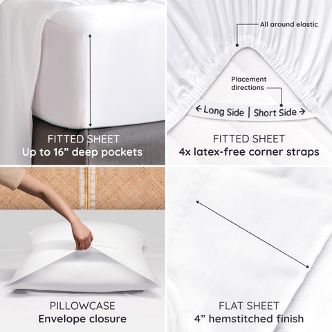Bambaw sheet edge demonstrating breathable weave for cooler sleep