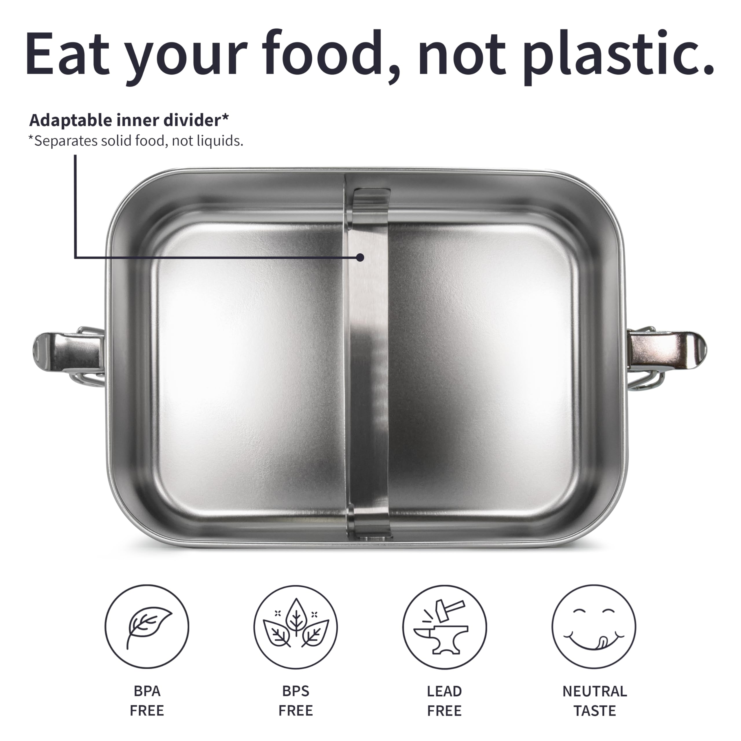 Bambaw close-up of clip and removable silicone seal ensuring leak-resistant performance