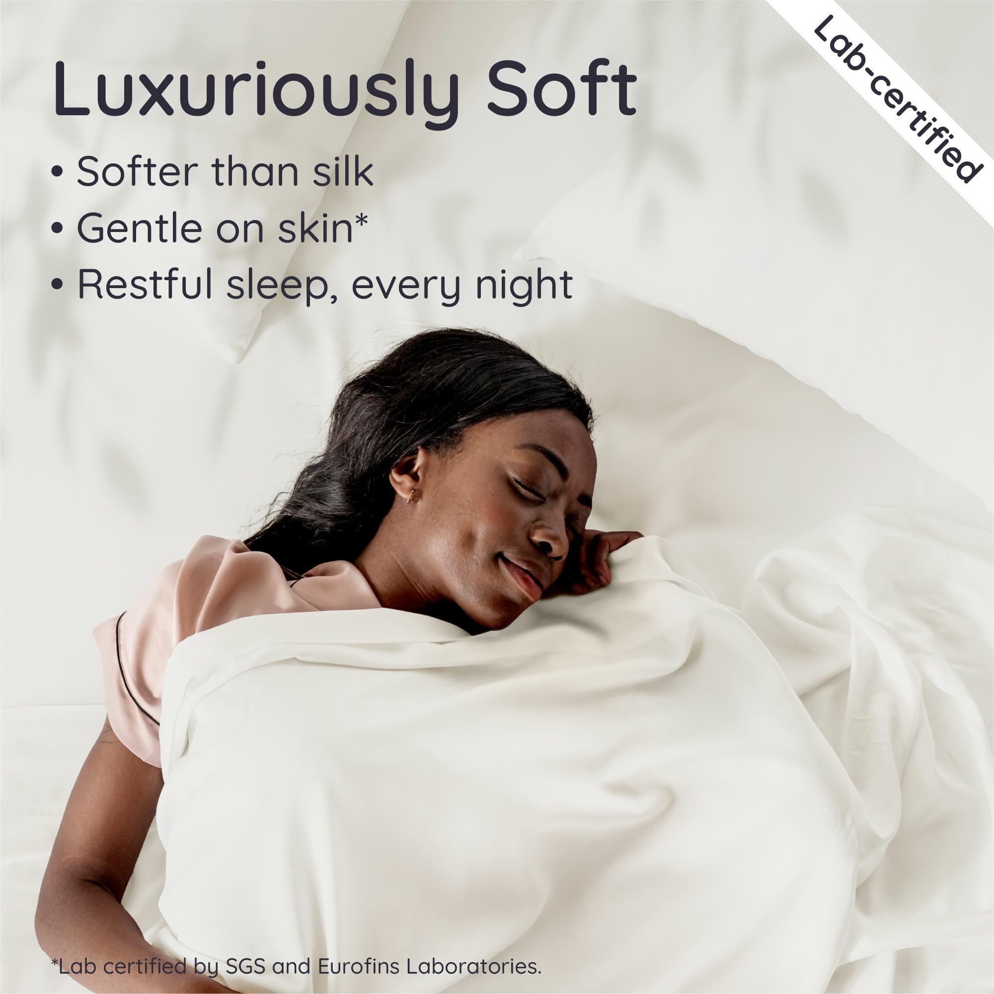 bambaw fabric silk-like texture closeup delivering breathable, cooling comfort