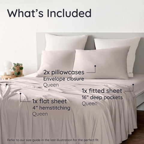 Bambaw fitted sheet deep pocket and elastic edge showing secure fit benefit