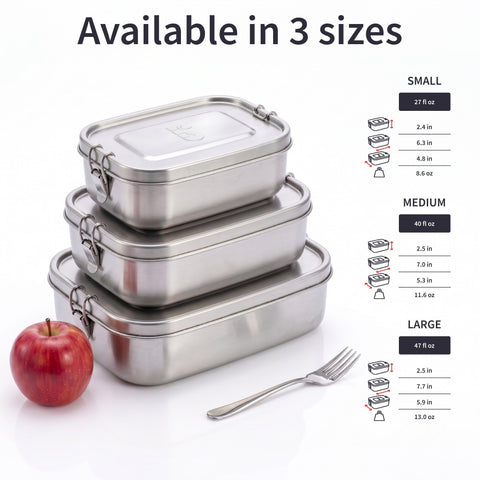 Bambaw lunch box inside a backpack demonstrating compact size and portability