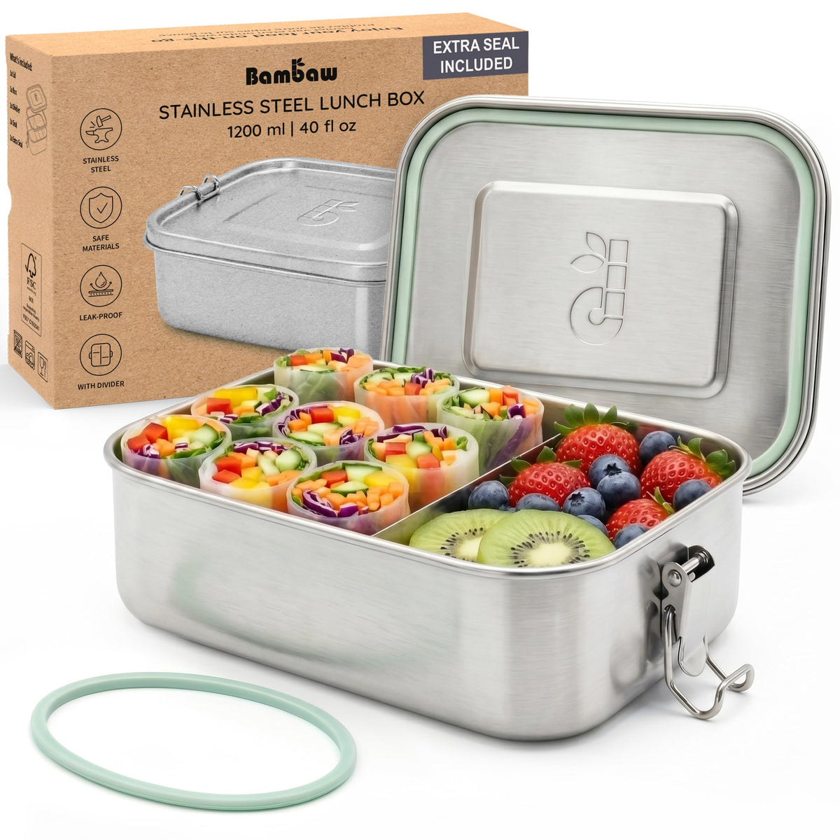 Bambaw front view showing robust metal box and secure clips for reliable protection
