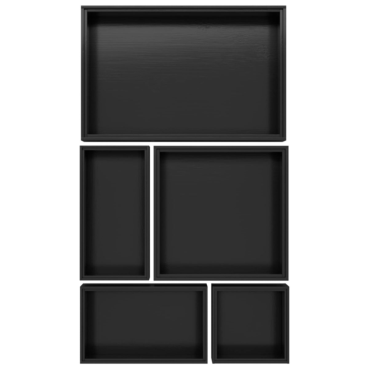 Bambloom front packaging showing neat black bamboo organizer set, gift-ready and elegant
