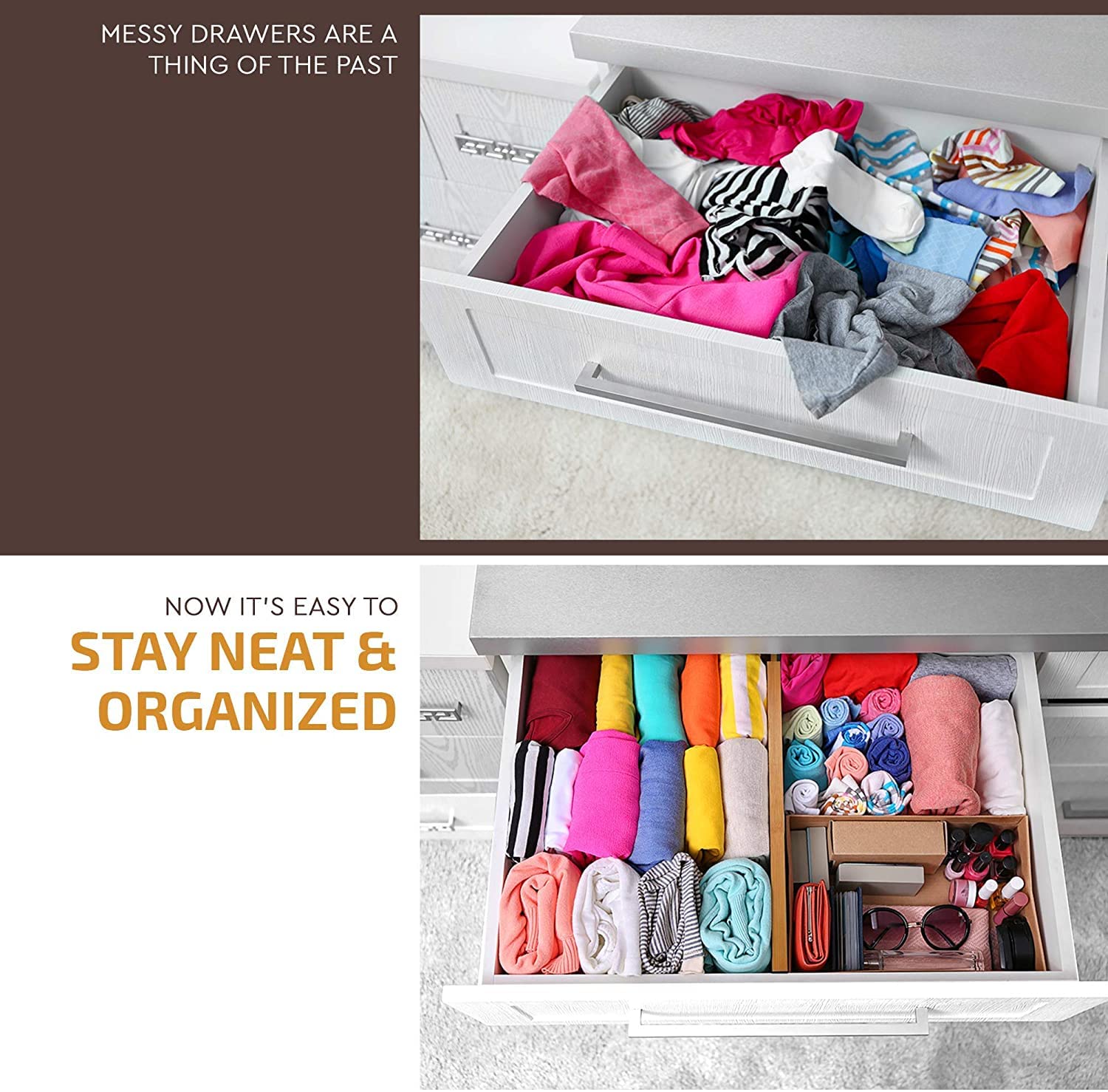 Bambüsi foam-padded end detail protecting drawer and ensuring secure hold