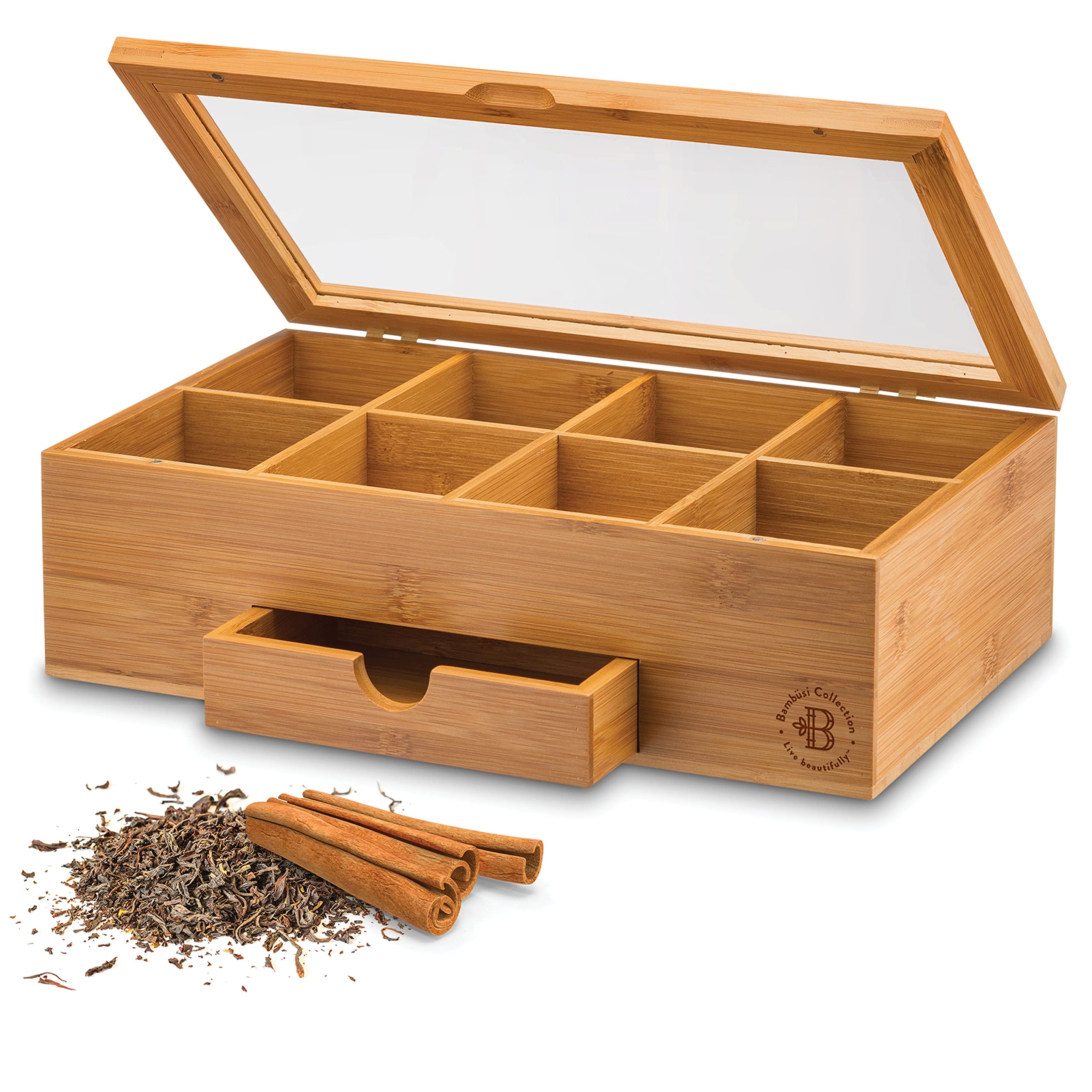Bambüsi gift-ready box staged with ribbon showing thoughtful gifting benefit