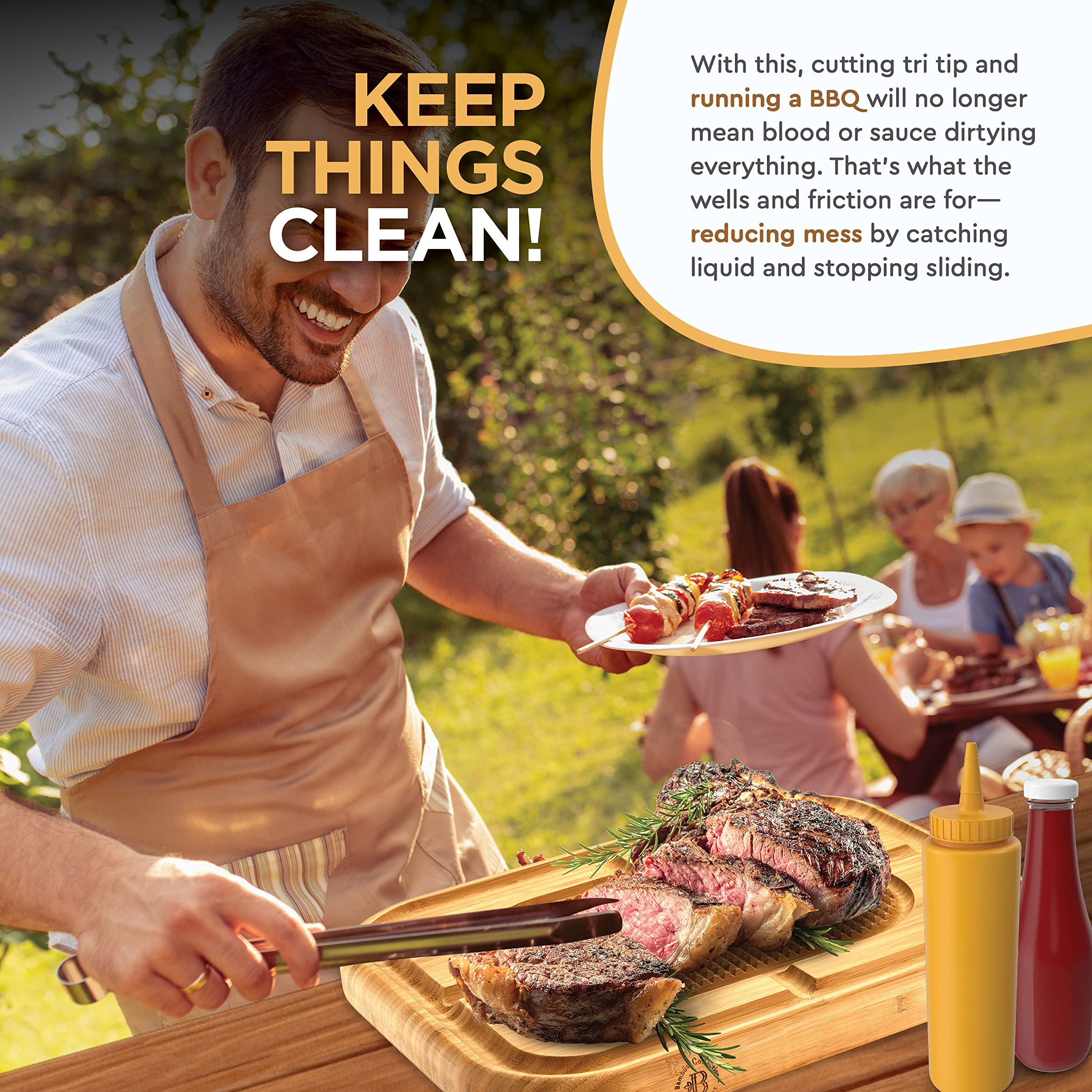 Bambüsi packaging and label highlighting gift-ready grilling accessory