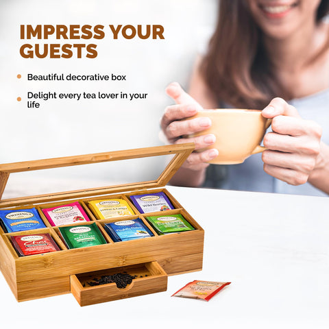 Bambüsi drawer used for sweeteners highlighting versatile accessory storage benefit