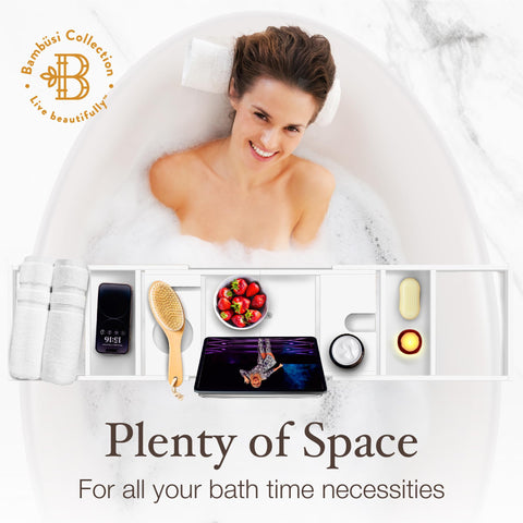 Bambüsi white lacquer surface texture benefit: water-resistant easy cleaning