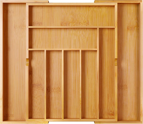 BAMEOS front view showing assembled tray and tidy drawer benefit