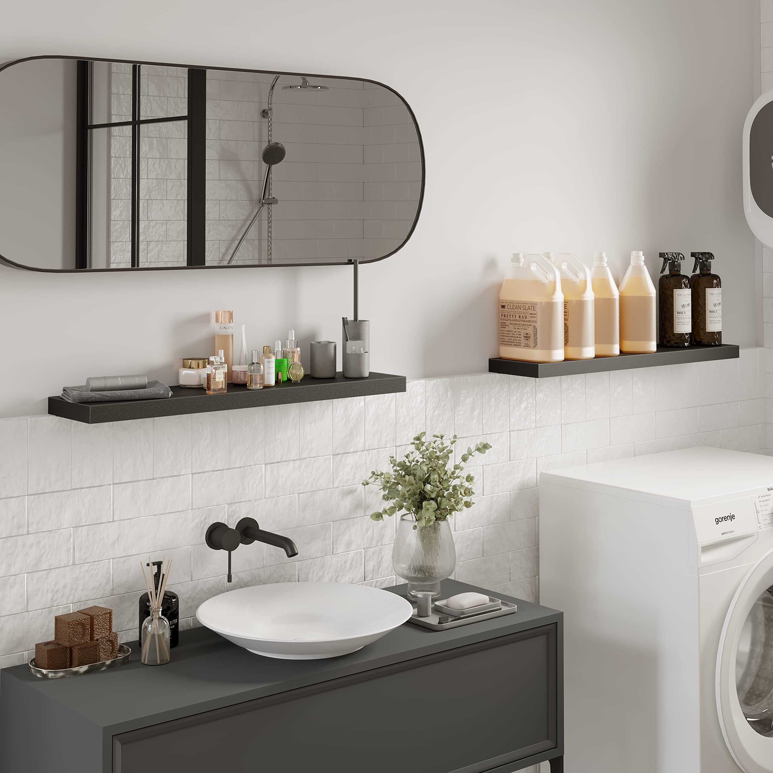 BAMEOS visible bracket insert showing hidden mounting system for a clean, floating look