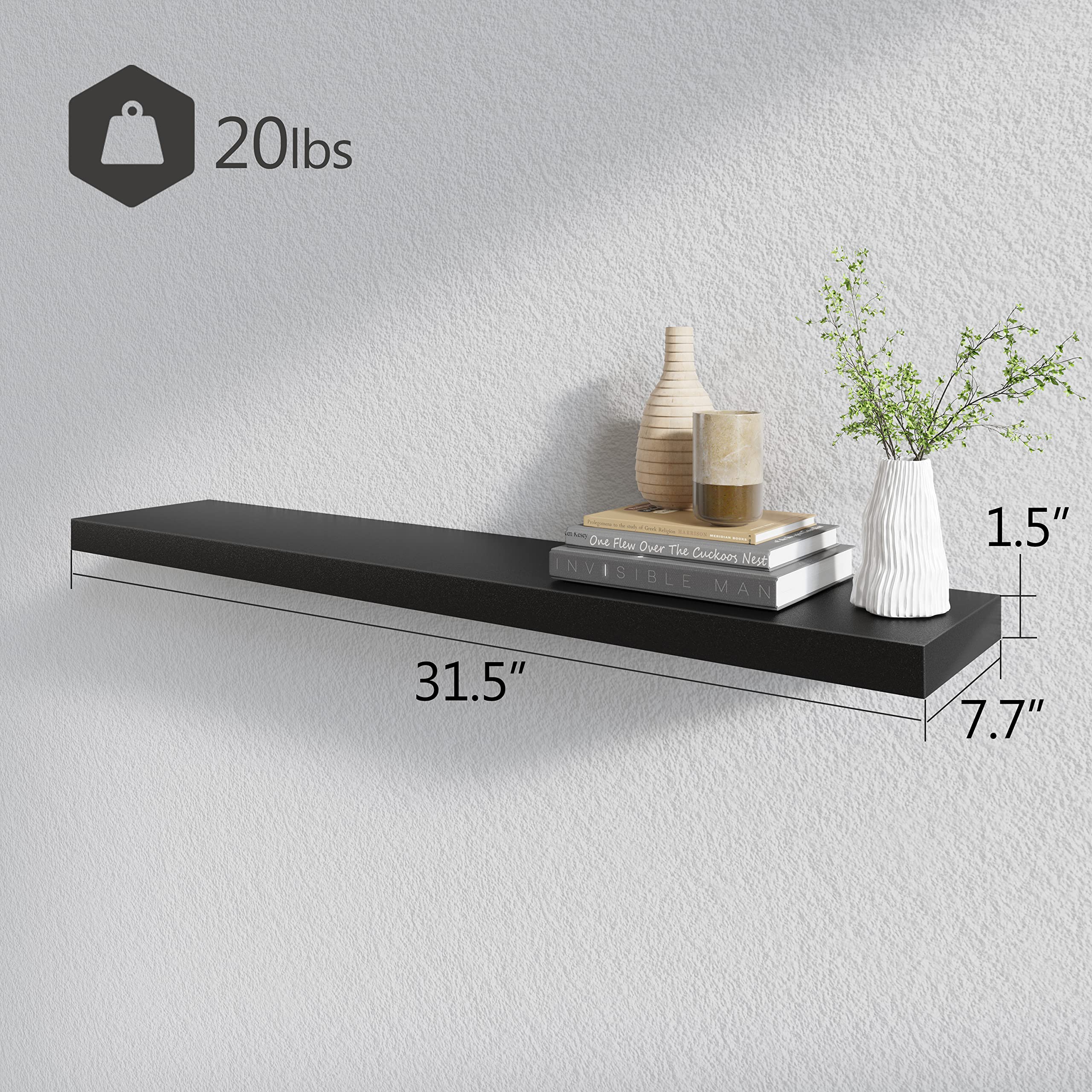 BAMEOS shelf in kitchen with spice jars showing efficient small-space organization benefit