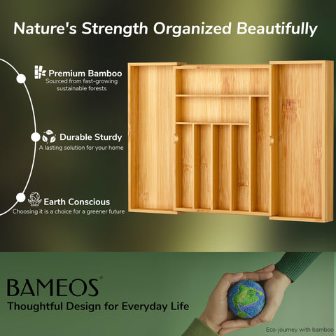 BAMEOS holding cutlery and utensils for organized kitchen benefit