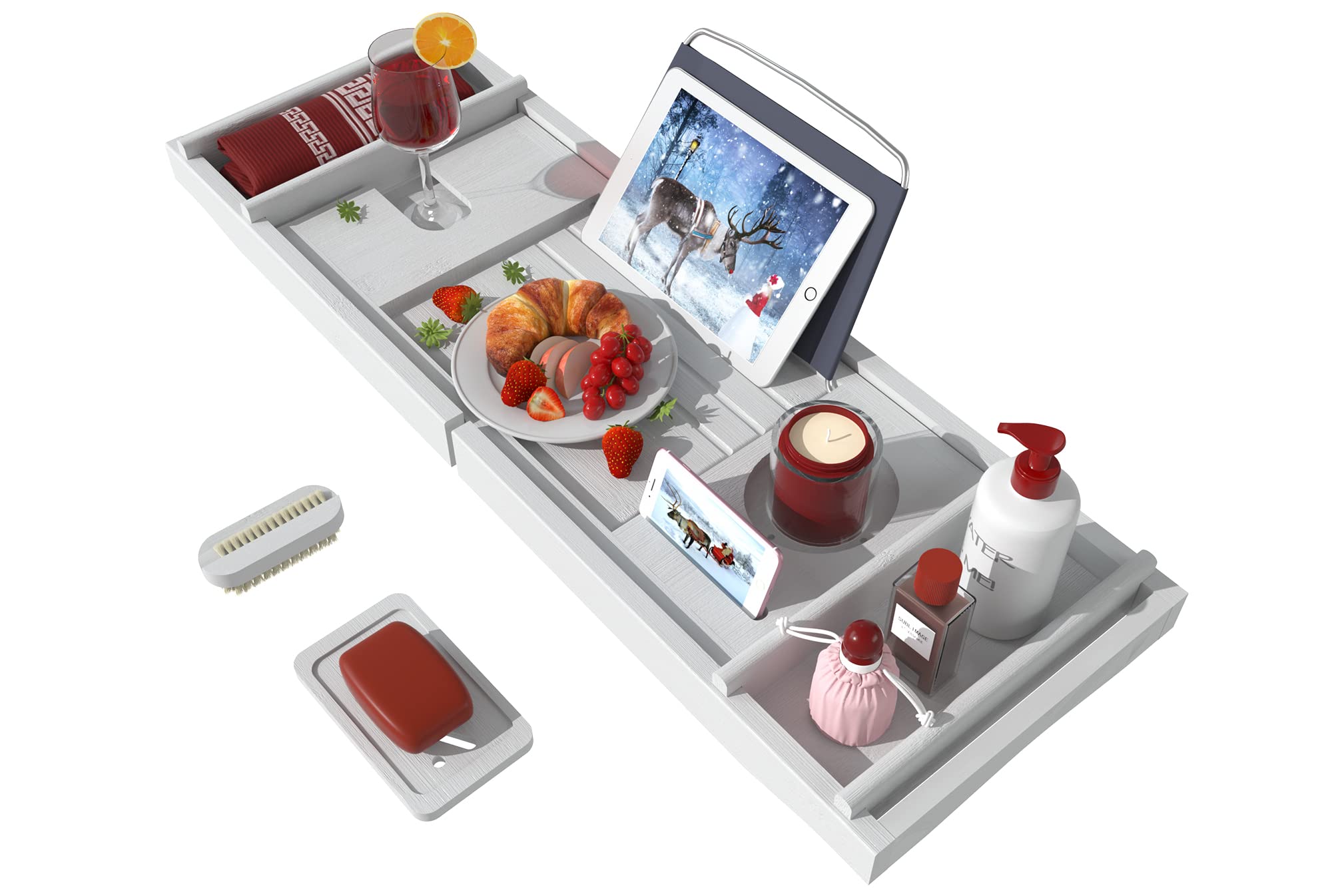 Bamfan front view of full tray showing organized storage and elegant finish
