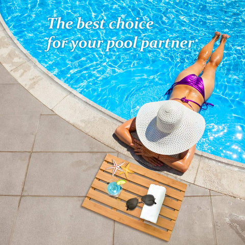 Bamfan mat placed in a modern bathroom demonstrating style and practical drainage