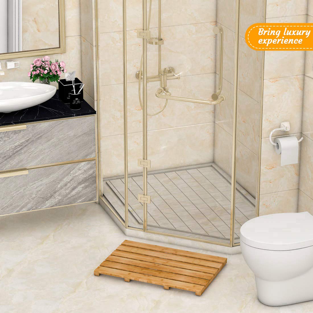 Bamfan underside detail with soft rubber feet that prevent slips and protect floors