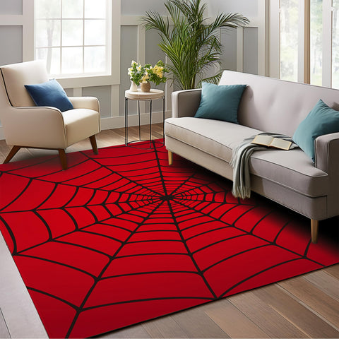 BAMOWEY front view showing bold red spider web pattern and visual impact