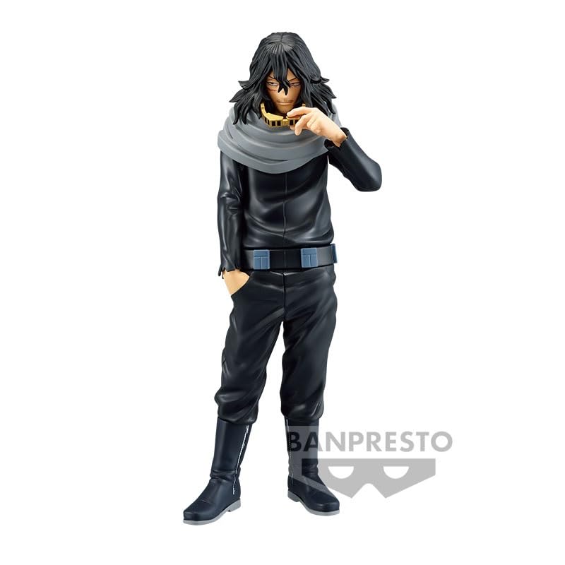 Banpresto close-up of Aizawa scarf texture highlighting figure detail and realistic finish