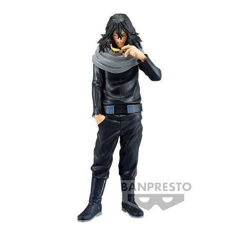 Banpresto close-up of Aizawa scarf texture highlighting figure detail and realistic finish