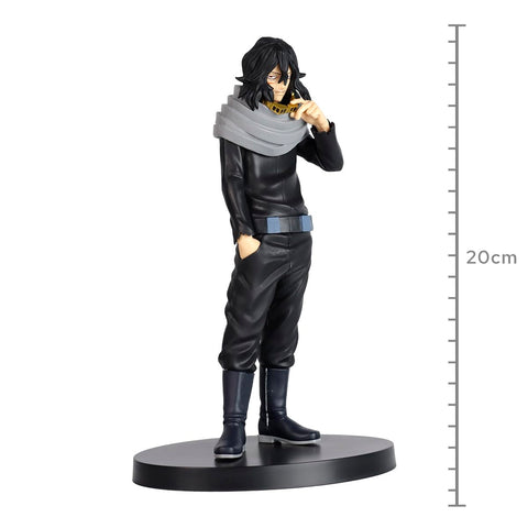 Banpresto Aizawa on shelf scale view demonstrating size and display compatibility