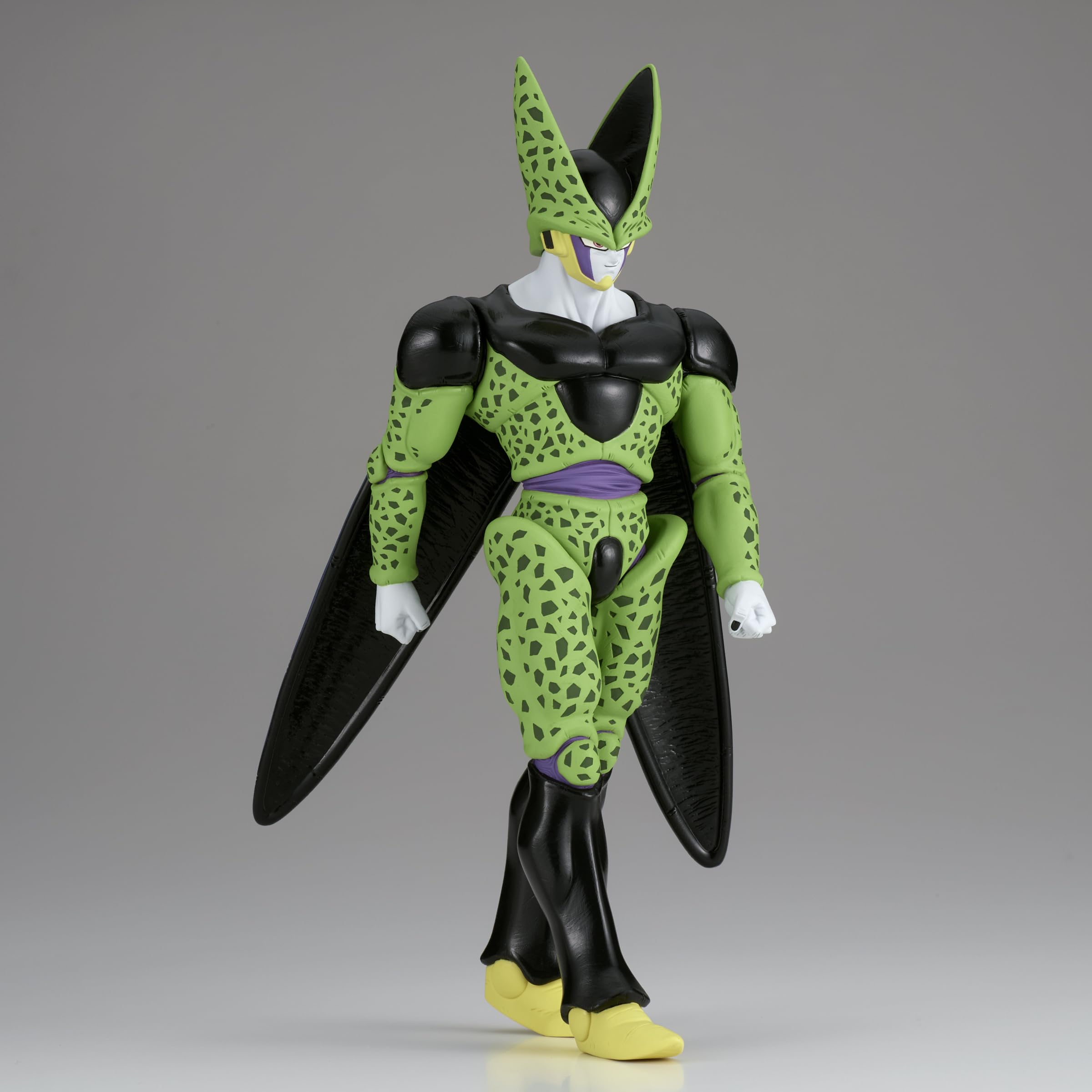 Banpresto Cell full body next to ruler showing 7.9-inch scale benefit sizing clarity