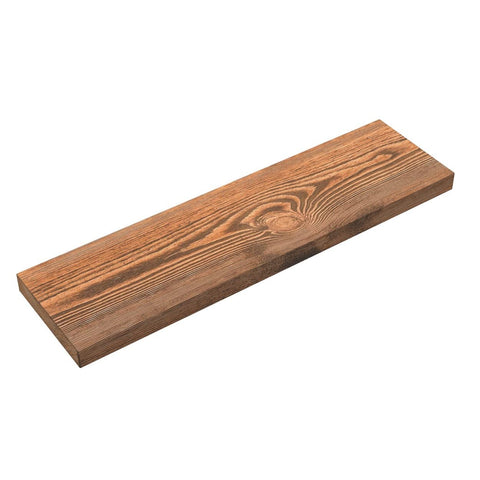 BAOBAB WORKSHOP bathroom shelf holding towels and toiletries to maximize small-space storage