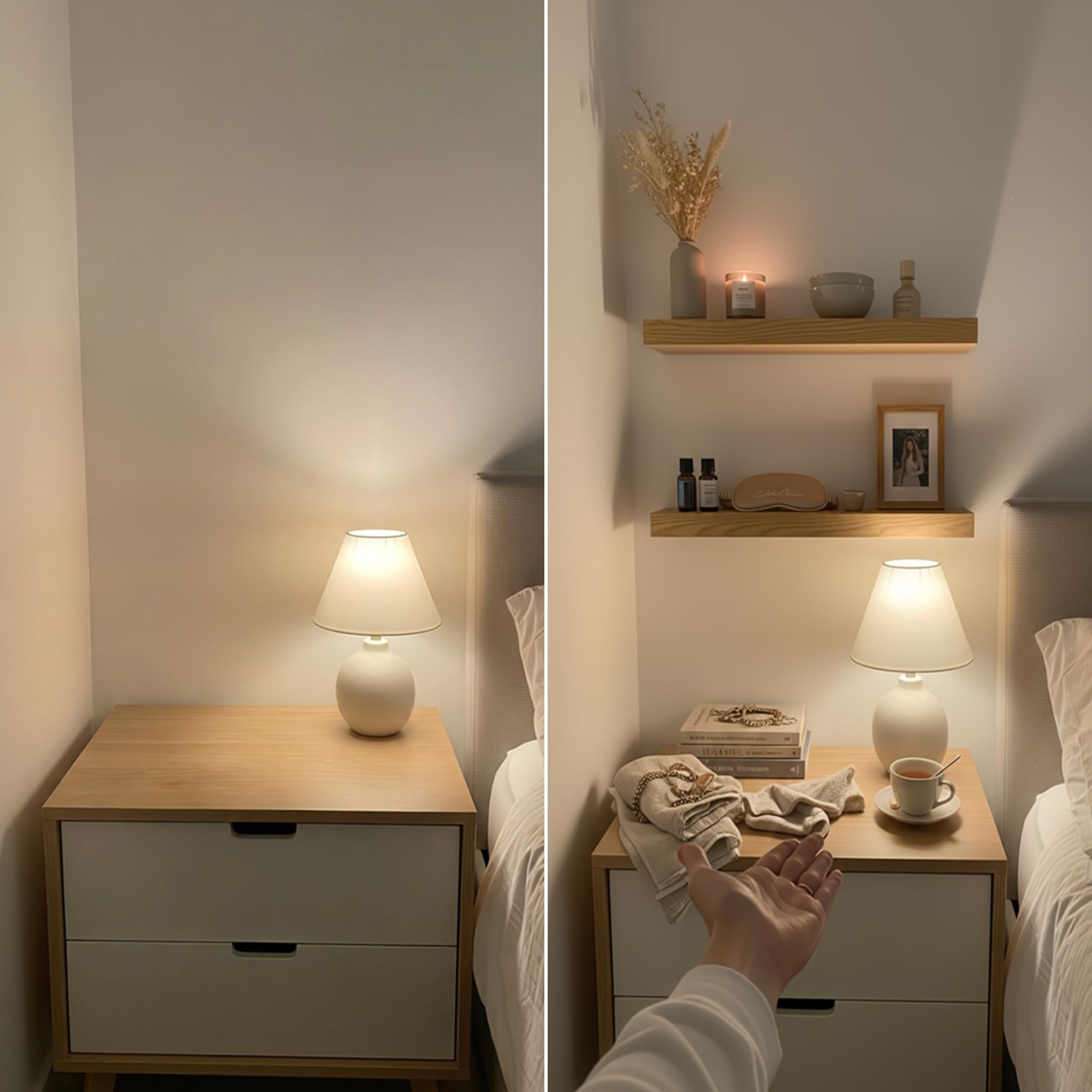 BAOBAB WORKSHOP side profile showing floating illusion and seamless wall integration benefit