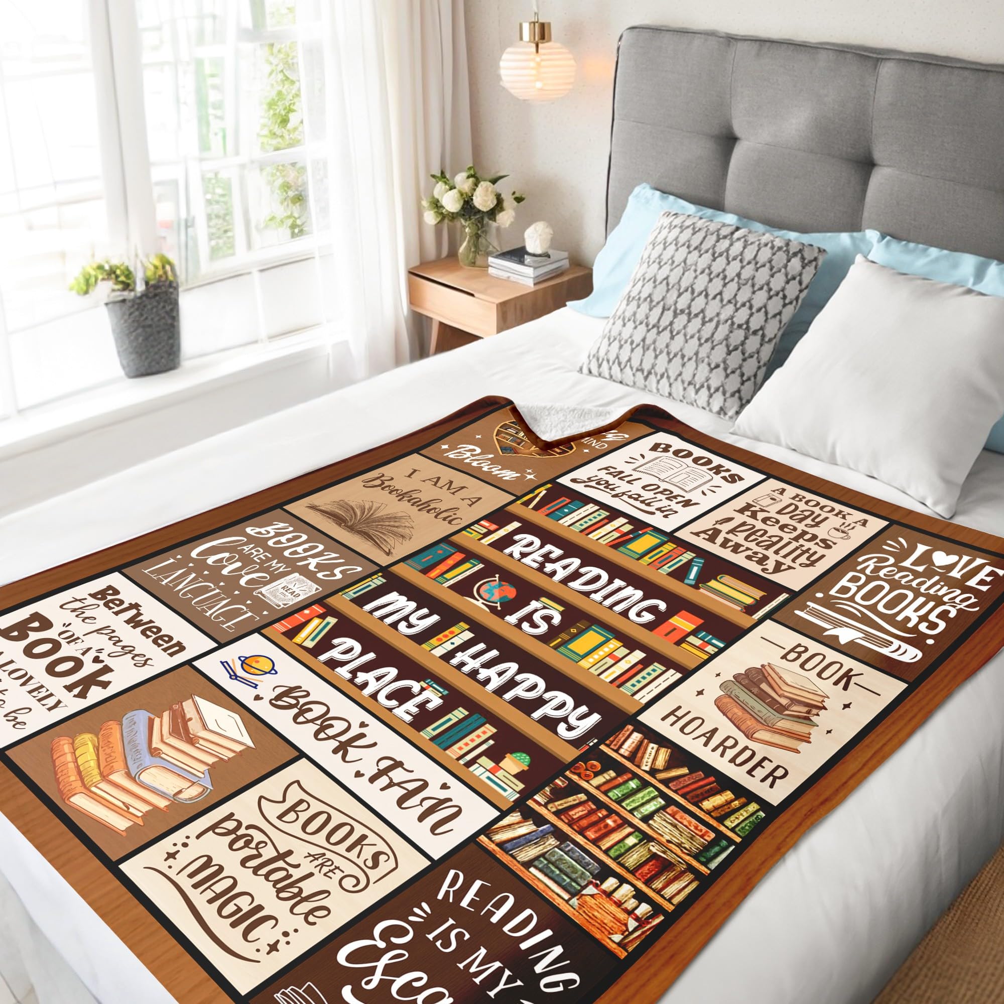BAOERN folded blanket illustrating 50x60 size and storage convenience