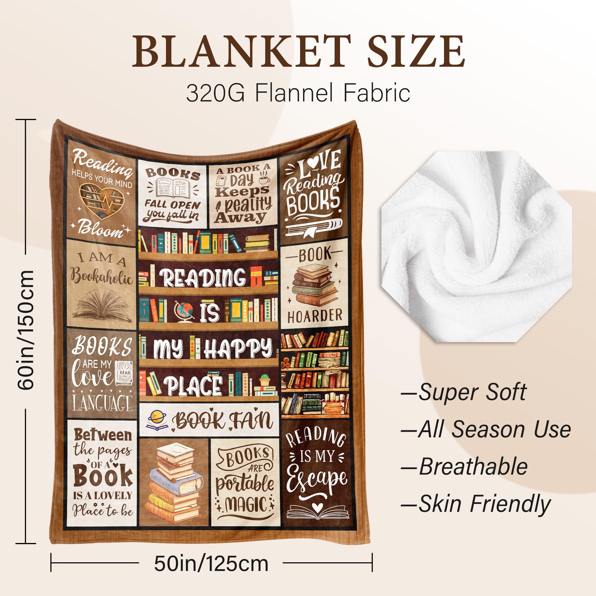 BAOERN blanket displayed on sofa adding style and reading nook comfort