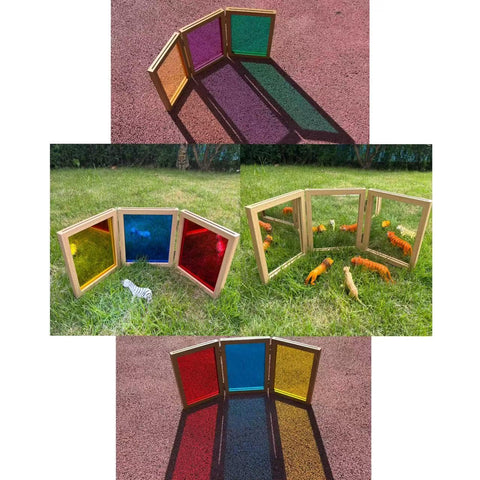 BAOGETONGLER mirror folded compactly to show storage convenience and space-saving benefit
