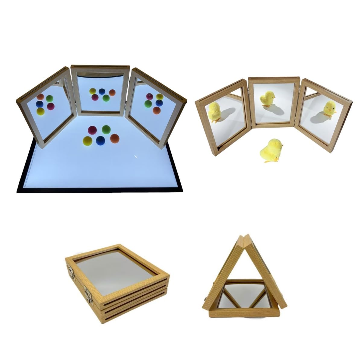 BAOGETONGLER mirror reflecting loose parts showing pattern discovery and comparison benefit
