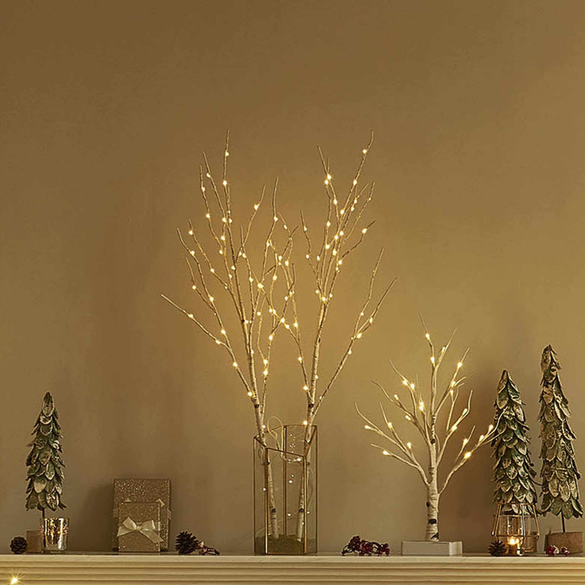 BAOLITVINE bedroom scene with branch lights creating soft ambiance