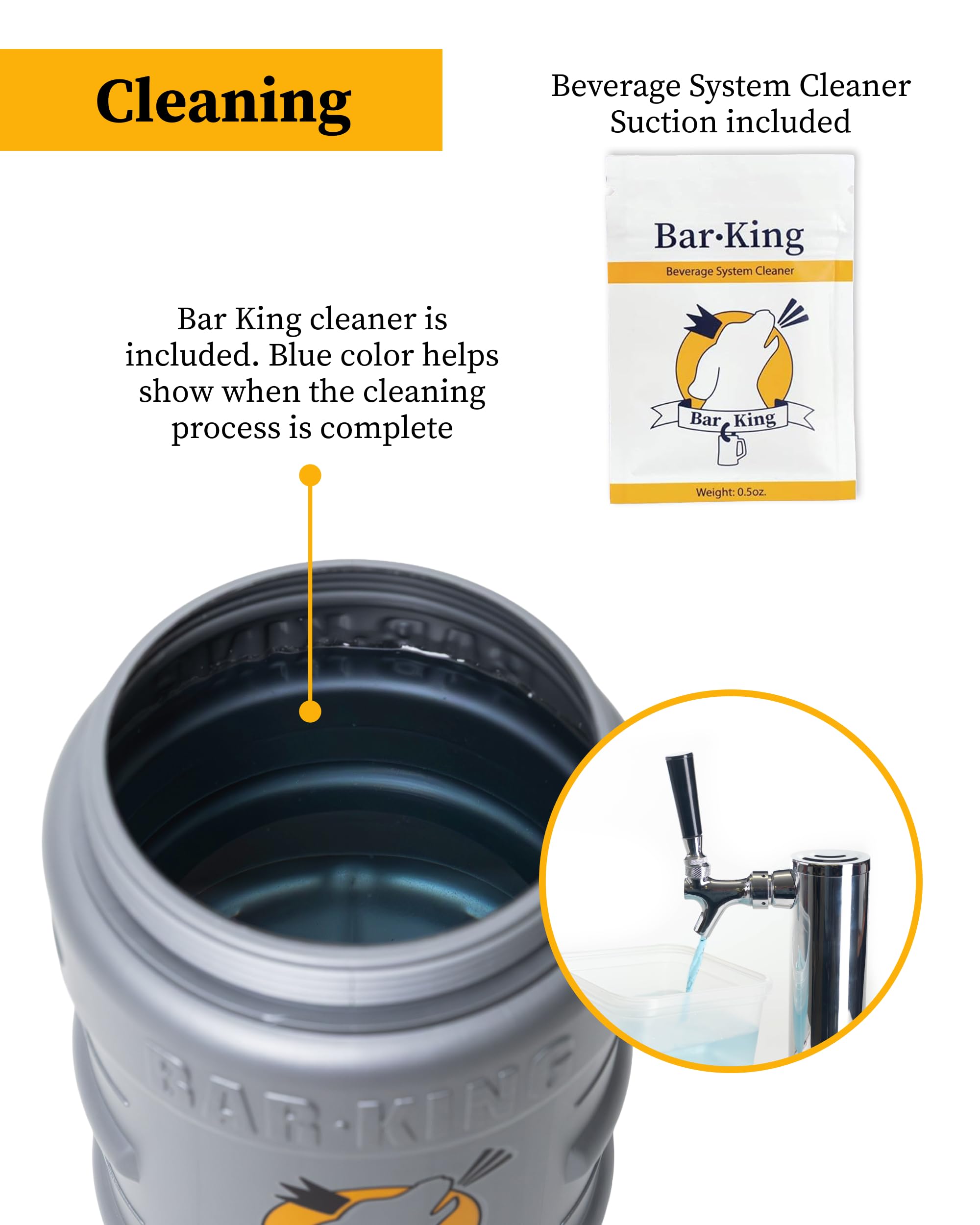 Bar-King kit hooked to ball-lock homebrew keg for versatile use
