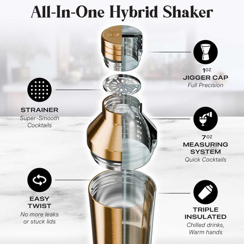 Bare Barrel cross-section view illustrating insulated double-wall for colder drinks