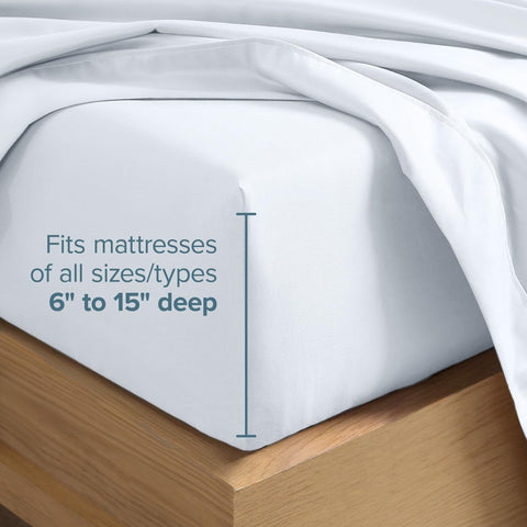 Bare Home sheets styled on a made bed illustrating cozy aesthetic and lightweight comfort