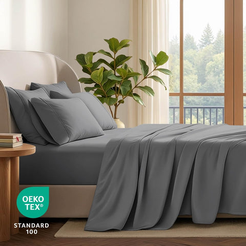 Bare Home styled bedroom scene showing cozy neutral look and versatile styling
