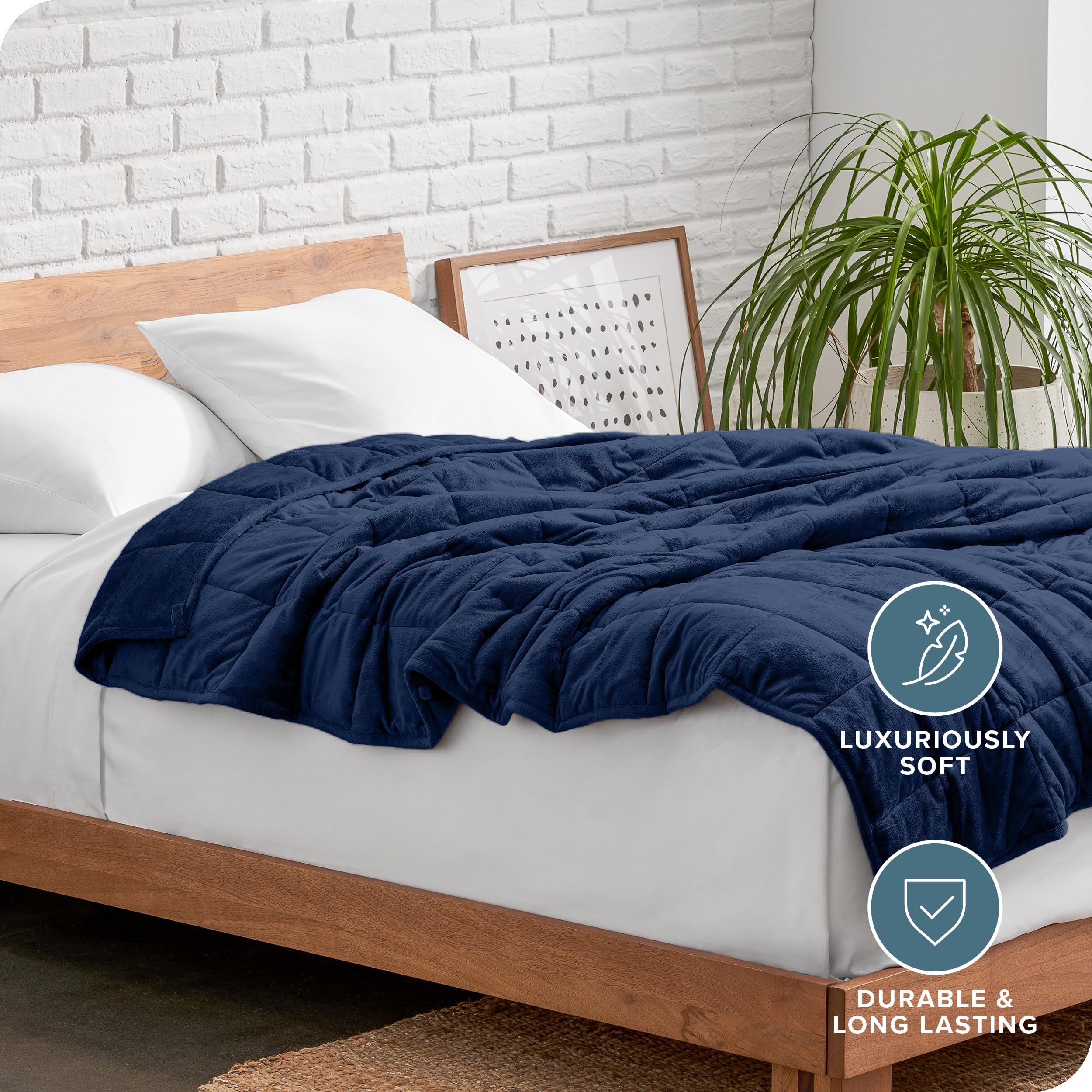 Bare Home blanket spread on queen bed demonstrating size and even coverage