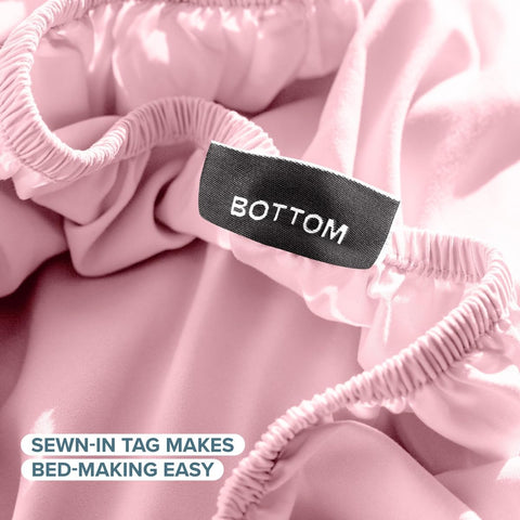 Bare Home brushed fabric macro view, highlights ultra-soft breathable finish