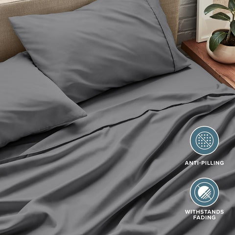 Bare Home care label close-up showing washing instructions for long-lasting quality