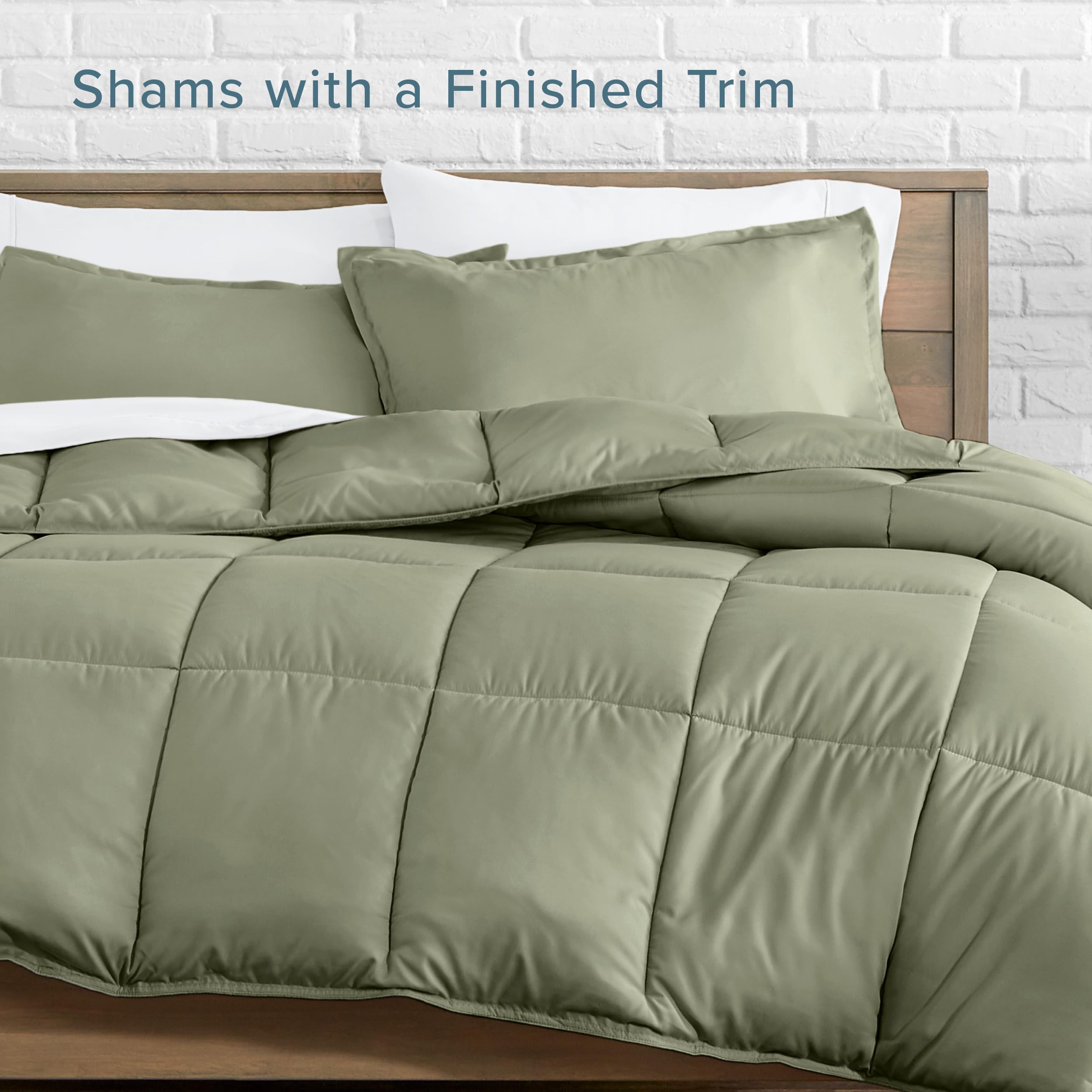 Bare Home comforter in a bright bedroom lifestyle scene conveying calm and modern design