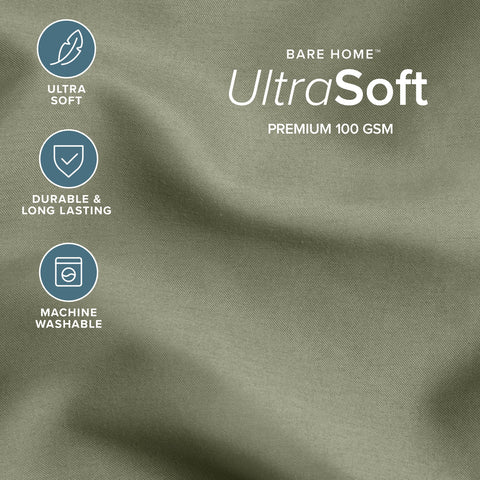 Bare Home brushed fabric close-up highlighting ultra-soft texture and instant comfort