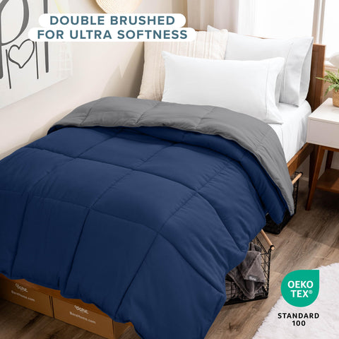 Bare Home close-up of brushed microfiber texture for soft-to-touch comfort