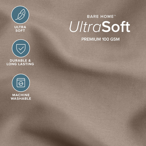 Bare Home close-up of brushed fabric highlighting immediate ultra-soft feel