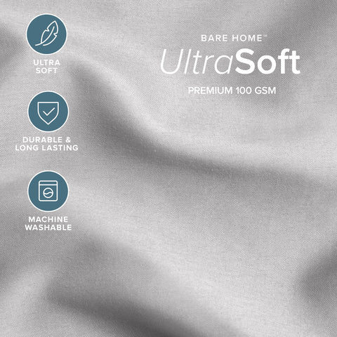 Bare Home brushed microfiber close-up highlighting soft, lived-in feel
